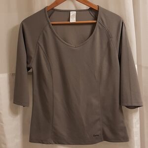 Curves Work Out Grey Top